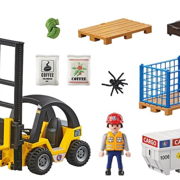 Playmobil 71528 My life Forklift truck with cargo - Picture 3 of 5